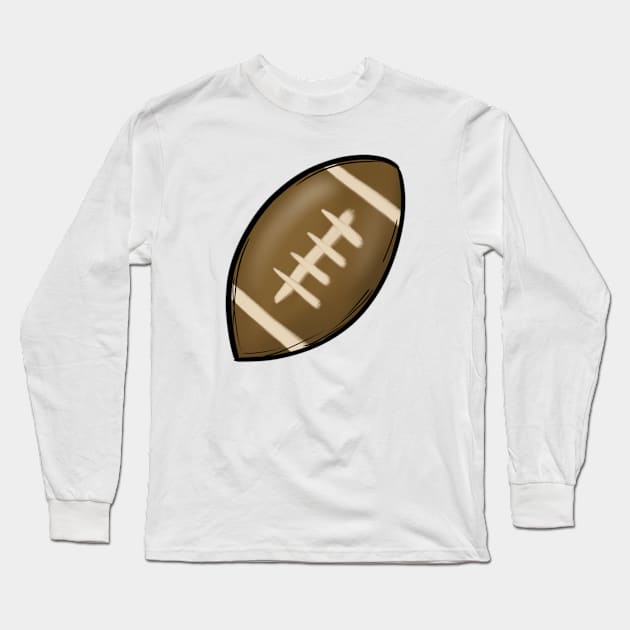 football Long Sleeve T-Shirt by ithacaplus